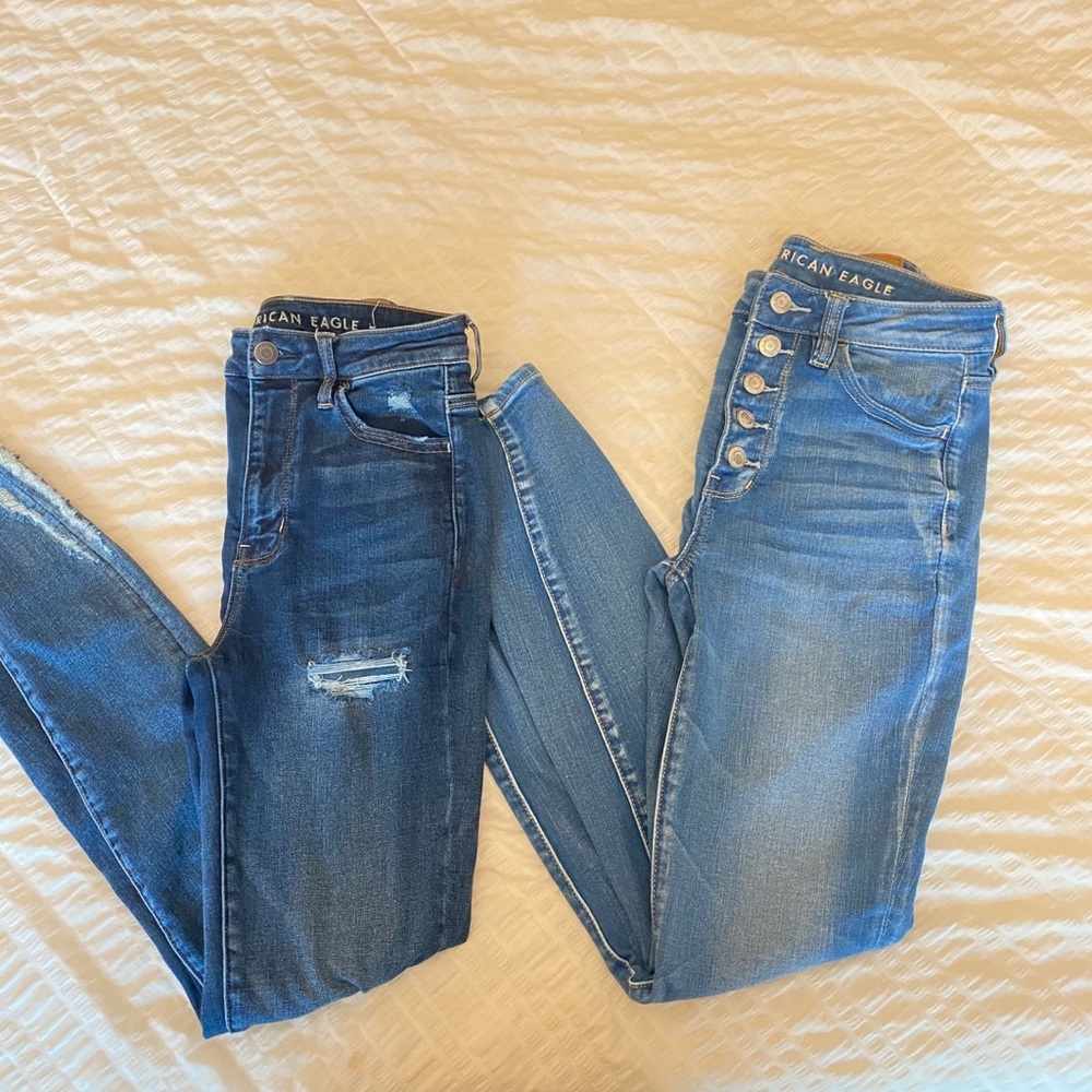 American Eagle skinny jean set!!